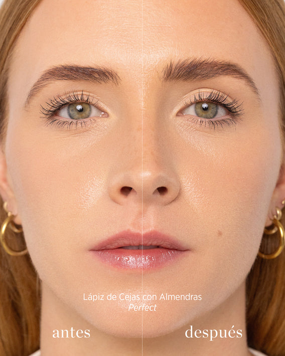 lápiz de cejas con almendras