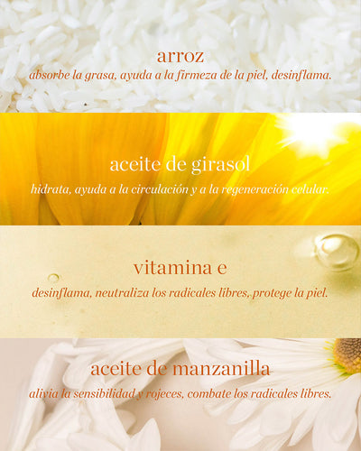 bronceador de arroz