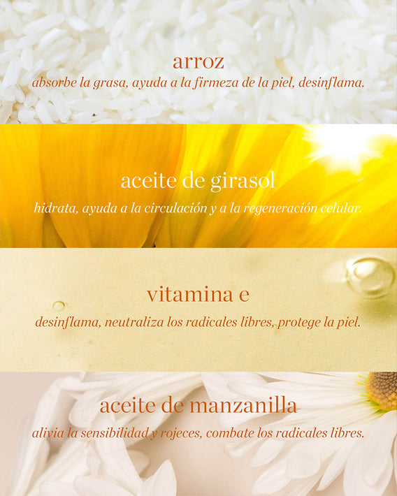 bronceador de arroz