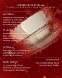 crema con arándano para labios y ojos