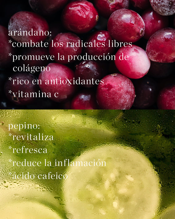 crema con arándano para labios y ojos