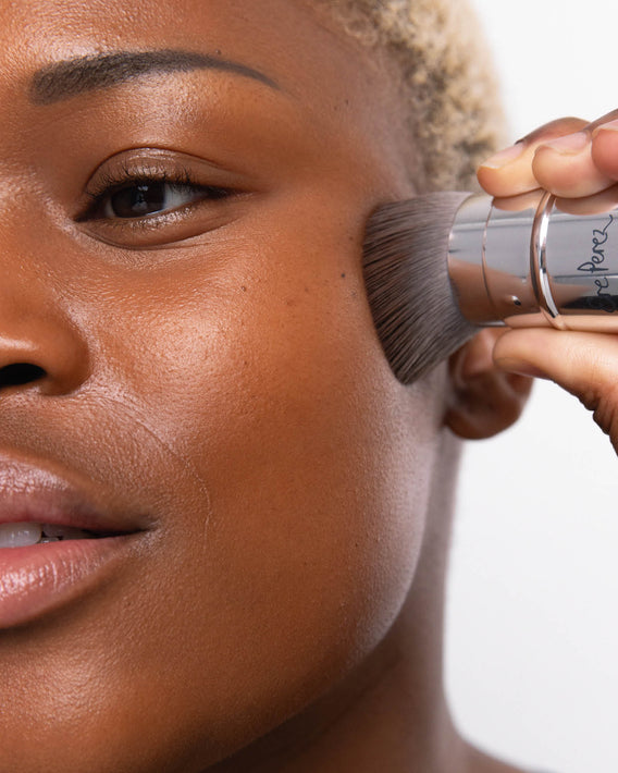 brocha eco vegana kabuki retractil