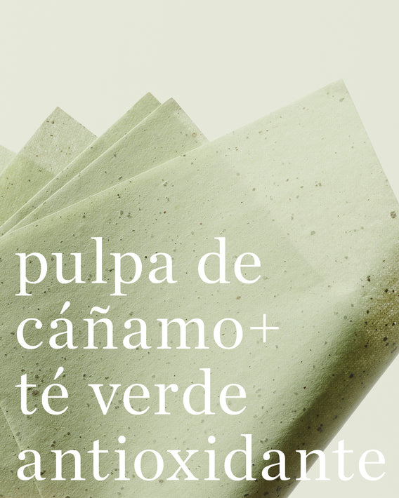 papel matificante con té verde