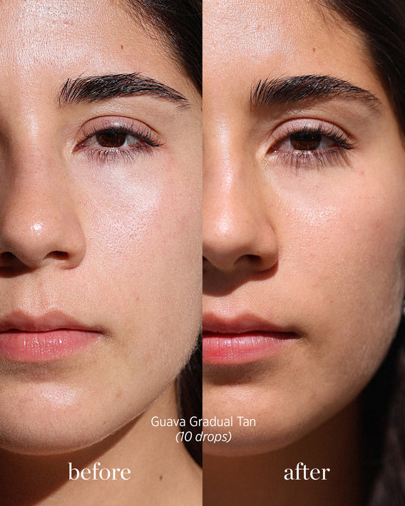 Bronceador gradual de guayaba