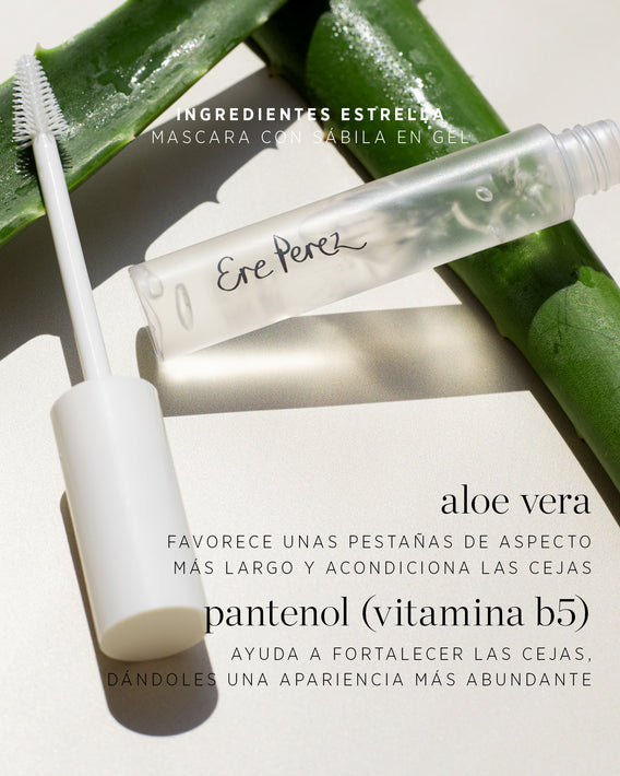 mascara con sábila en gel - clear