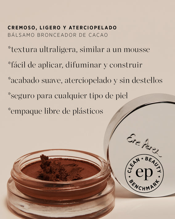 bálsamo bronceador de cacao