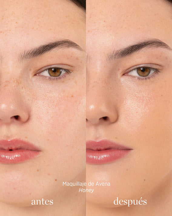 maquillaje de avena