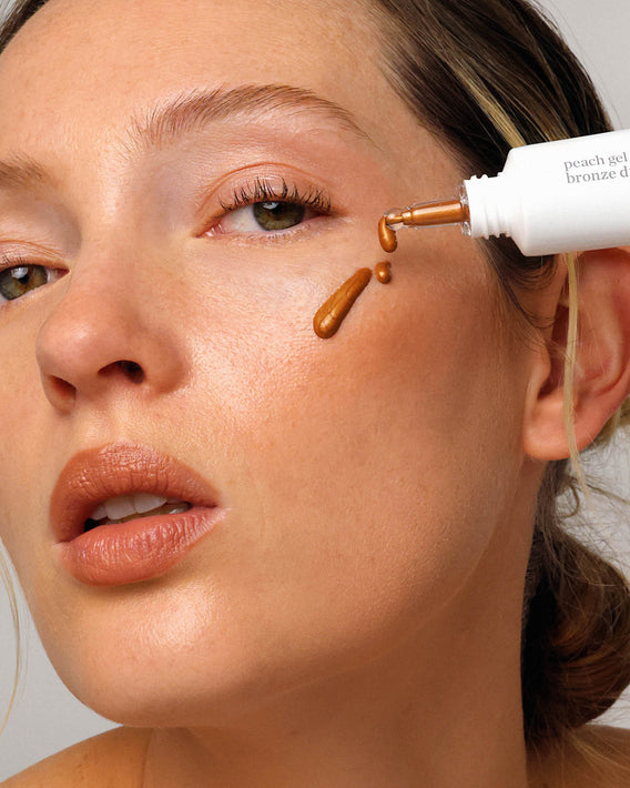 gel bronze con durazno