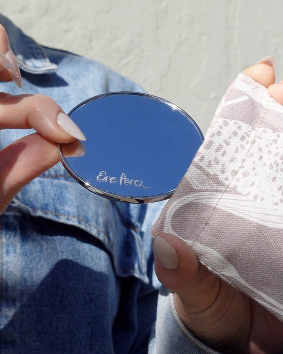 espejo con aumento + estuche ecológico