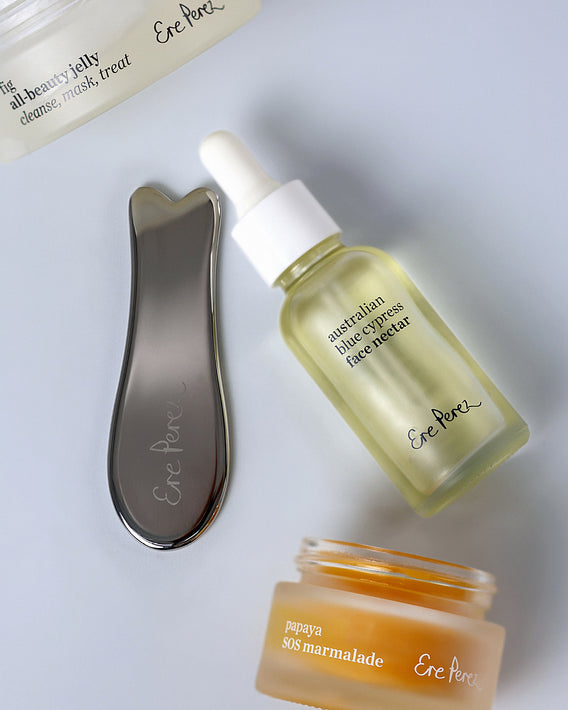 guasha facial de acero