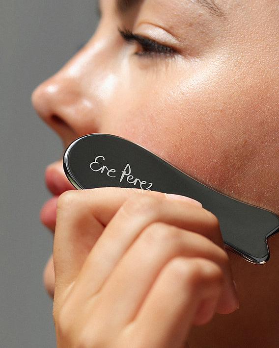 guasha facial de acero