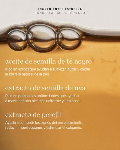 Tónico facial de té negro