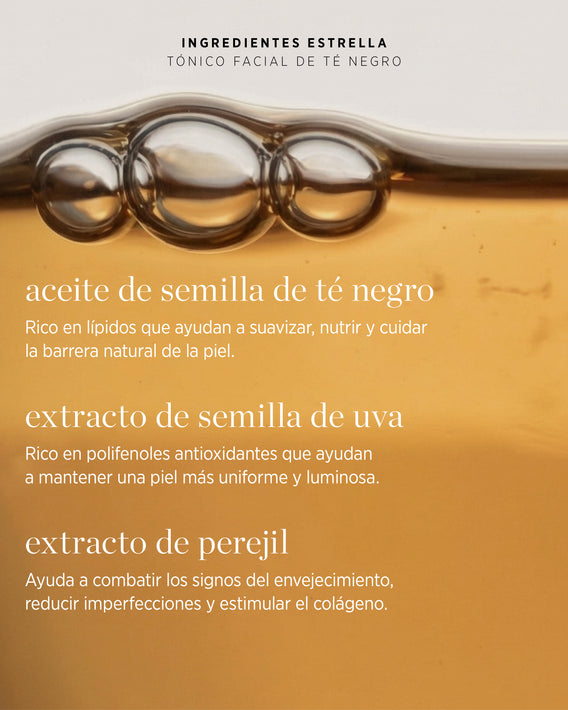 Tónico facial de té negro
