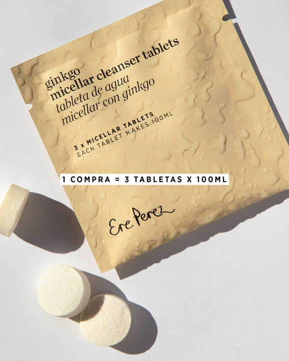 Contenido del empaque del agua micelar con ginkgo repuesto Ere Perez