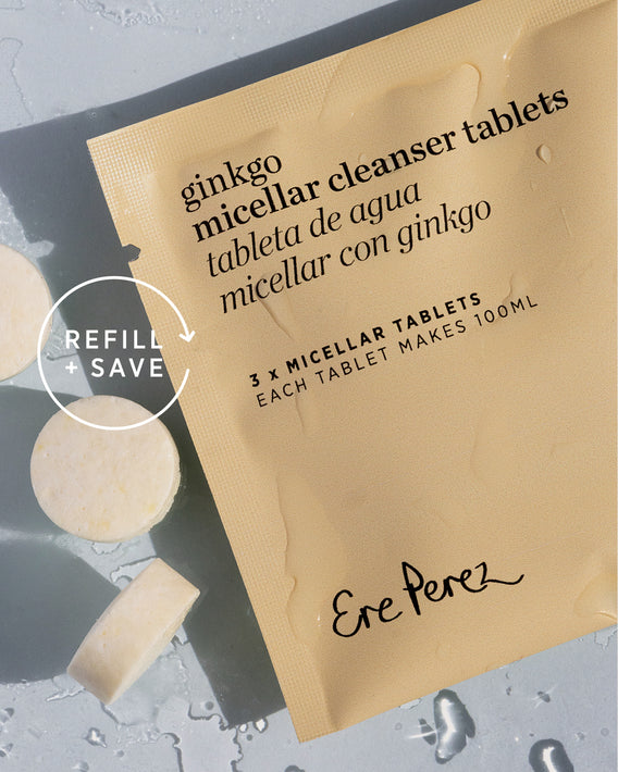 Tabletas del agua micelar con ginkgo repuesto Ere Perez