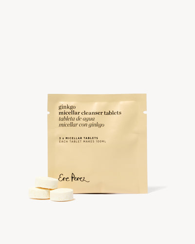 Agua micelar con ginkgo repuesto Ere Perez, refill limpiador facial natural