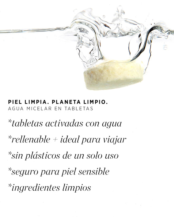 Características del agua micelar con ginkgo en tabletas Ere Perez