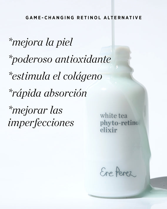 Propiedades del fito-retinol del elixir de té blanco Ere Perez